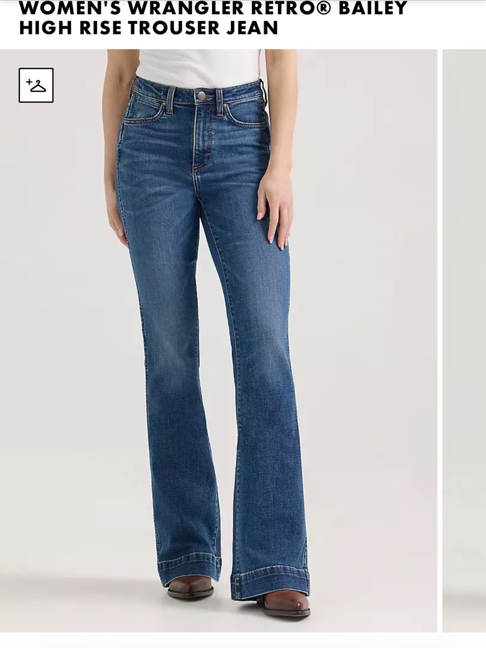 Wrangler Women's Mid rise Bootcut trouser jeans in Medium Blue 31 x32